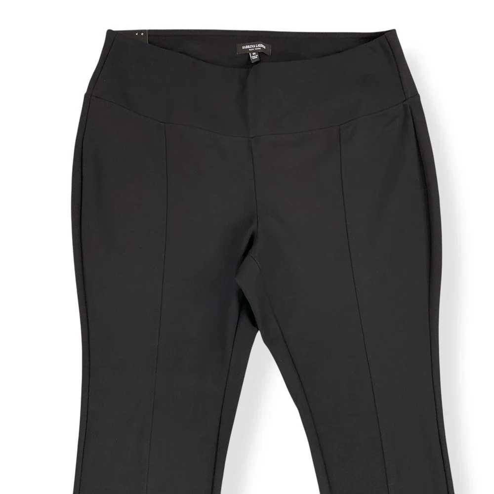 Sabrina Lauren Pants Women 2X Black Ponte Skinny Pull On Legging Ultra Soft NWT